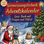 Cover-Bild zum Titel 'Vermessungstechnik-Adventskalender: Quiz-Buch mit Fragen und Rätsel' von 'Schlauvento Interactive'