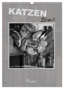 Cover-Bild zum Titel 'Katzen Blues / Planer (Wandkalender 2026 DIN A3 hoch), CALVENDO Monatskalender' von 'Viktor Gross'