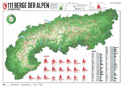 111 Alpenberge 1 : 1 200 000 - Stefan Spiegel, Lana Bragina