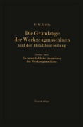 Cover-Bild zum Titel 'Die Grundzüge der Werkzeugmaschinen und der Metallbearbeitung' von 'Friedrich W. Hülle'