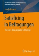 Cover-Bild zum Titel 'Satisficing in Befragungen' von 'Joss Roßmann'