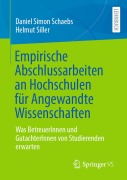 Cover-Bild zum Titel 'Empirische Abschlussarbeiten an Hochschulen für Angewandte Wissenschaften' von 'Daniel Simon Schaebs, Helmut Siller'