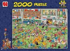Das Fußballspiel. Puzzle 2000 Teile - 