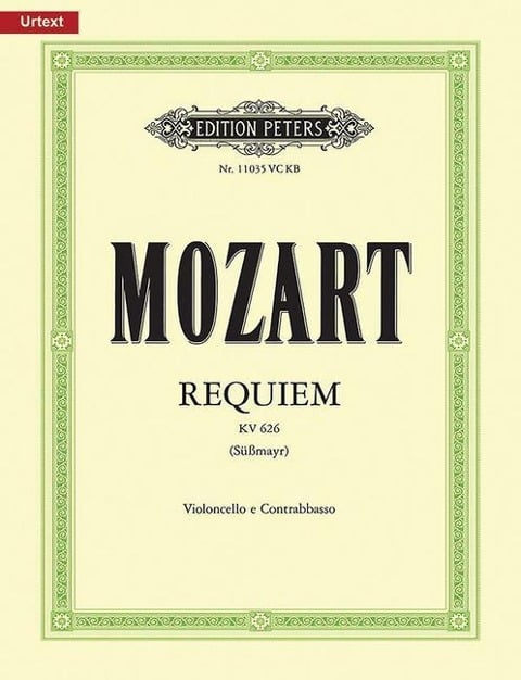 Requiem in D Minor K626 (Violoncello and Contrabass Part) - Wolfgang Amadeus Mozart, David Black