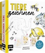 Cover-Bild zum Titel 'Tiere zeichnen - Das XXL-Starter-Set: Zwei Bücher im Bundle' von 'Susanne Loose, Andreas M. Modzelewski, Johanna Atorf'