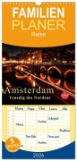 Cover-Bild zum Titel 'Familienplaner 2026 - Amsterdam - Venedig des Nordens mit 5 Spalten (Wandkalender, 21 x 45 cm) CALVENDO' von 'Peter Roder'