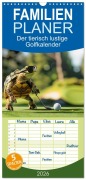 Familienplaner 2026 - Der tierisch lustige Golfkalender mit 5 Spalten (Wandkalender, 21 x 45 cm) CALVENDO - Peter Rübsamen