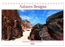 Cover-Bild zum Titel 'Natures-Designs - farbenfrohe Felsküsten in Brasilien (Tischkalender 2026 DIN A5 quer), CALVENDO Monatskalender' von 'Stefanie Steiner'