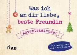 Cover-Bild zum Titel 'Was ich an dir liebe, beste Freundin - Adventskalender. Hardcover-Ausgabe' von 'Alexandra Reinwarth'