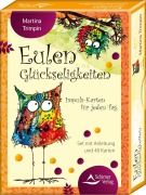 Cover-Bild zum Titel 'Eulen-Glückseligkeiten - Impuls-Karten für jeden Tag' von 'Martina Trimpin'