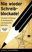 Cover-Bild zum Titel 'Nie wieder Schreibblockade' von 'Tim Reichel'