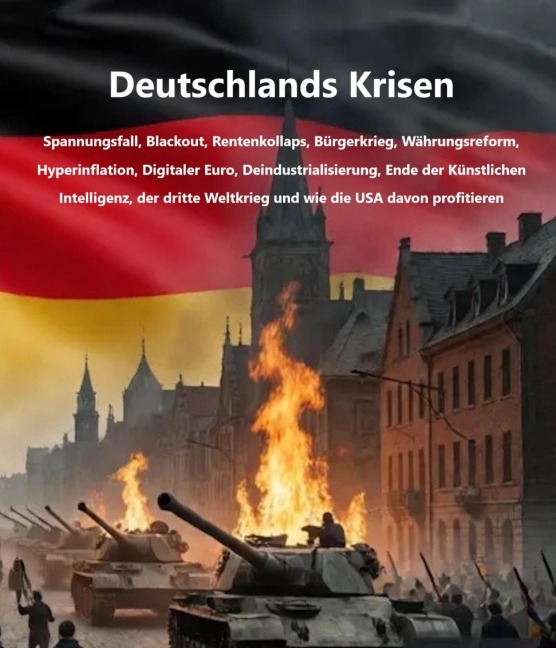 Deutschlands Krisen - Spannungsfall, Blackout, Rentenkollaps, Bürgerkrieg, Währungsreform, Hyperinflation, Digitaler Euro, Deindustrialisierung, Ende der Künstlichen Intelligenz, der dritte Weltkrieg und wie die USA davon profitieren - Daniel Perl