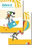 Cover-Bild zum Titel 'Zebra 2. Paket: Arbeitsheft in Grundschrift, Arbeitsheft Lesen/Schreiben Klasse 2' von ''