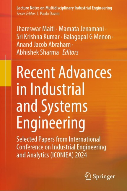 Recent Advances in Industrial and Systems Engineering - 