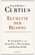 Cover-Bild zum Titel 'Elemente der Bildung' von 'Ernst Robert Curtius'