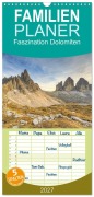 Cover-Bild zum Titel 'Familienplaner 2027 - Faszination Dolomiten mit 5 Spalten (Wandkalender, 21 x 45 cm) CALVENDO' von 'Michael Valjak'