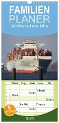 Familienplaner 2025 - Schiffe auf der Elbe mit 5 Spalten (Wandkalender, 21 x 45 cm) CALVENDO - Andre Simonsen/Hamborg-Foto