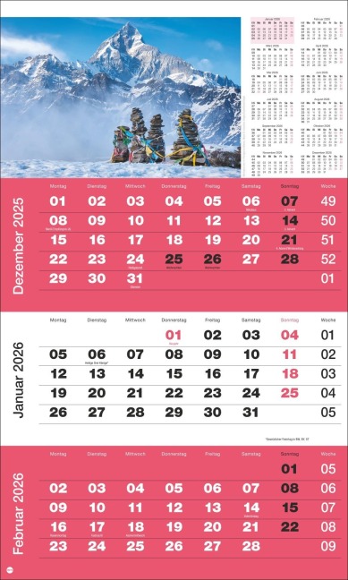 3-Monatsplaner Foto Traumziele 2026 - 