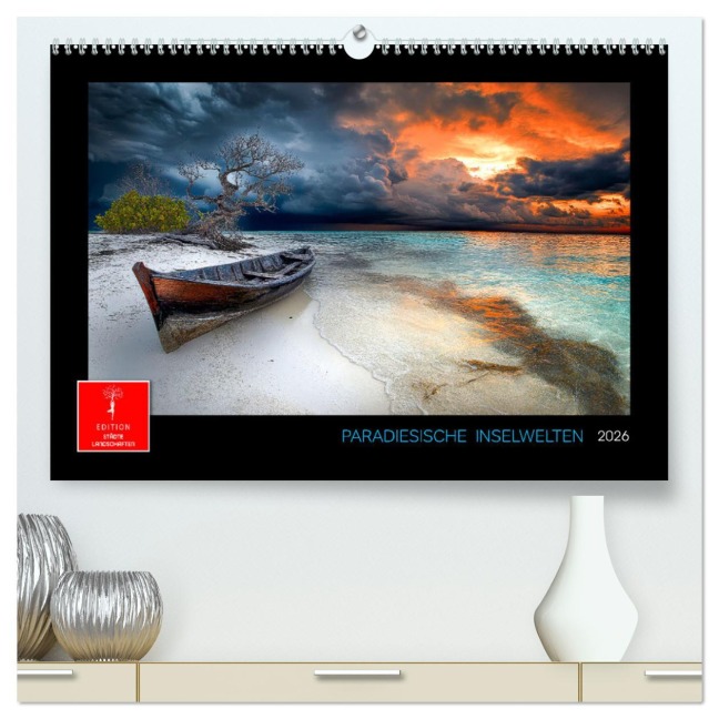 Paradiesische Inselwelten (hochwertiger Premium Wandkalender 2026 DIN A2 quer), Kunstdruck in Hochglanz - Peter Roder