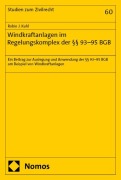 Cover-Bild zum Titel 'Windkraftanlagen im Regelungskomplex der §§ 93-95 BGB' von 'Robin J. Kuhl'