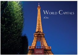 Cover-Bild zum Titel 'World Capitals Kalender 2026 - Wandkalender | Fotokalender Städte 24x35cm - mit den wichtigsten Hauptstädten weltweit.' von ''