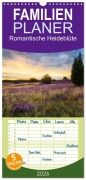 Cover-Bild zum Titel 'Familienplaner 2026 - Romantische Heideblüte mit 5 Spalten (Wandkalender, 21 x 45 cm) CALVENDO' von 'Daniela Beyer (Moqui)'