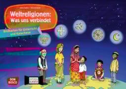 Cover-Bild zum Titel 'Weltreligionen: Was uns verbindet. Kamishibai Bildkartenset.' von 'Esther Hebert'