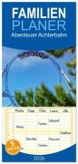 Cover-Bild zum Titel 'Familienplaner 2026 - Abenteuer Achterbahn mit 5 Spalten (Wandkalender, 21 x 45 cm) CALVENDO' von 'Daniel Pfleiderer'