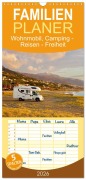 Familienplaner 2026 - Wohnmobil, Camping - Reisen - Freiheit mit 5 Spalten (Wandkalender, 21 x 45 cm) CALVENDO - Luisa Rüter & Johannes Jansen