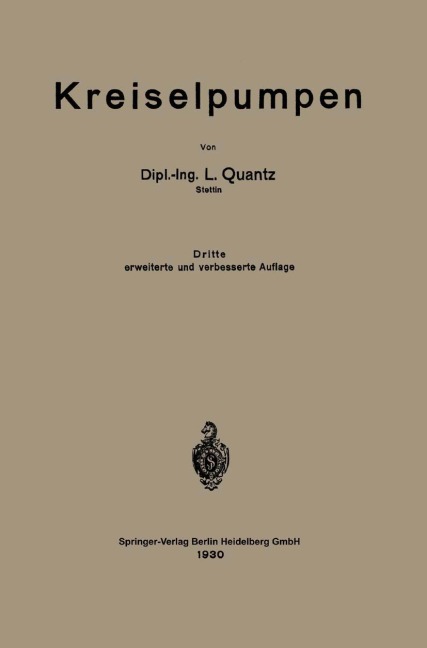 Kreiselpumpen - Ludwig Quantz