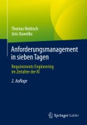 Cover-Bild zum Titel 'Anforderungsmanagement in sieben Tagen' von 'Thomas Niebisch, Jens Kawelke'