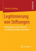 Cover-Bild zum Titel 'Legitimierung von Stiftungen' von 'Clemens Striebing'