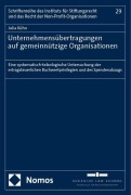 Cover-Bild zum Titel 'Unternehmensübertragungen auf gemeinnützige Organisationen' von 'Julia Kühn'