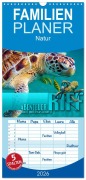Familienplaner 2026 - Abenteuer Riff - bunte Unterwasserwelt mit 5 Spalten (Wandkalender, 21 x 45 cm) CALVENDO - Renate Utz