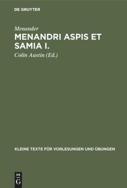 Menandri Aspis et Samia I. - Menander