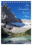 Cover-Bild zum Titel 'Die Traumhaften Seen der Alpen (Tischkalender 2026 DIN A5 hoch), CALVENDO Monatskalender' von 'Fotografie Schwarzfischer Miriam'