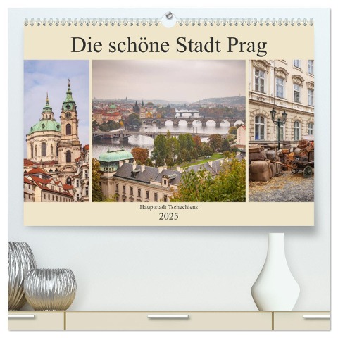 Die schöne Stadt Prag (hochwertiger Premium Wandkalender 2025 DIN A2 quer), Kunstdruck in Hochglanz - Thomas Deter