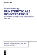 Cover-Bild zum Titel 'Kunstkritik als Konversation' von 'Florian Breitkopf'