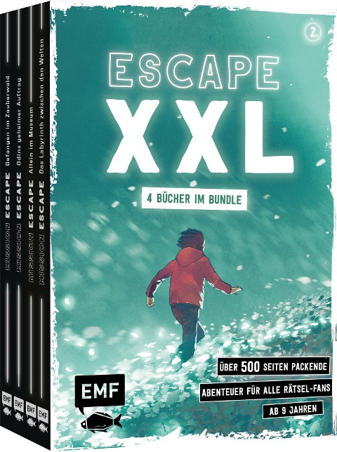 Escape XXL - über 500 Seiten packende Abenteuer für alle Rätsel-Fans ab 9 Jahren (Band 2) - Arnaud Varennes-Schmitt, Lylian, Abel Oltramare, Natacha Godeau