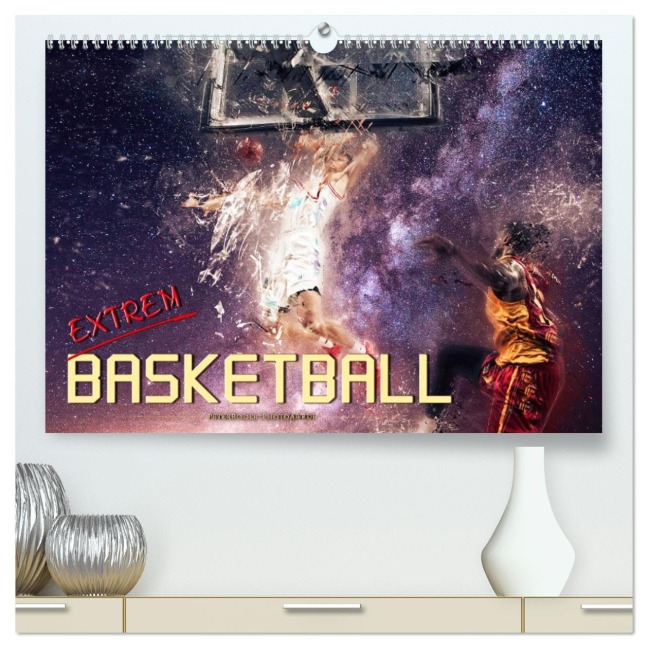 Basketball extrem (hochwertiger Premium Wandkalender 2026 DIN A2 quer), Kunstdruck in Hochglanz - Peter Roder