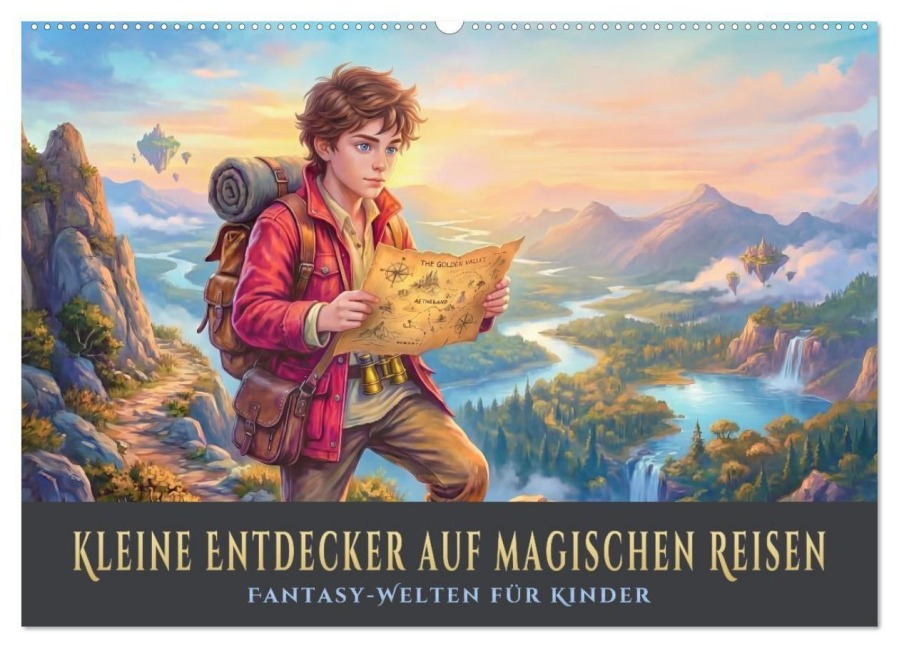 Kleine Entdecker auf magischen Reisen - Fantasy-Welten für Kinder (Wandkalender 2027 DIN A2 quer), CALVENDO Monatskalender - Stefan Berger