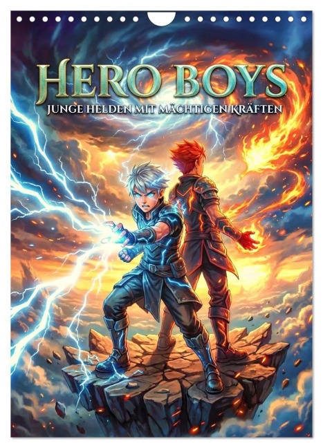 Hero Boys - Junge Helden mit mächtigen Kräften (Wandkalender 2027 DIN A4 hoch), CALVENDO Monatskalender - Lucas Winter