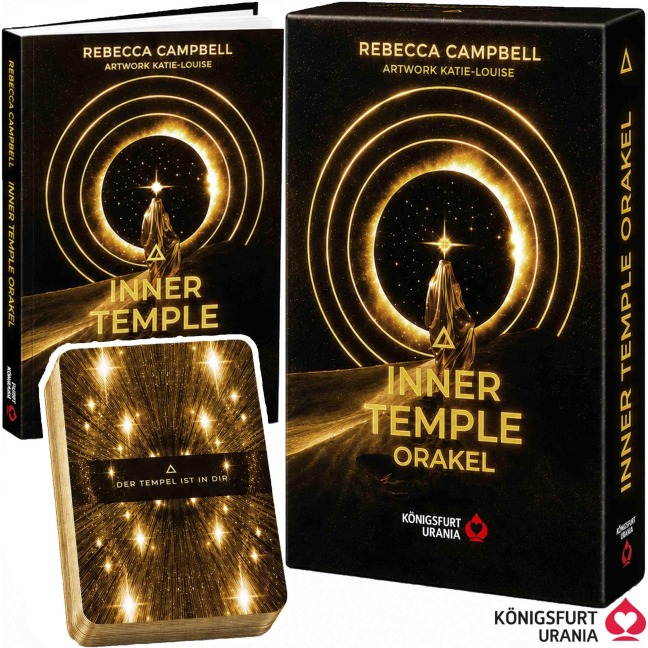 Inner Temple Orakel - 44 farbige Orakelkarten mit 160-seitigem farbigen Booklet (Magnetschachtel mit Kartenrahmen) - Rebecca Campbell