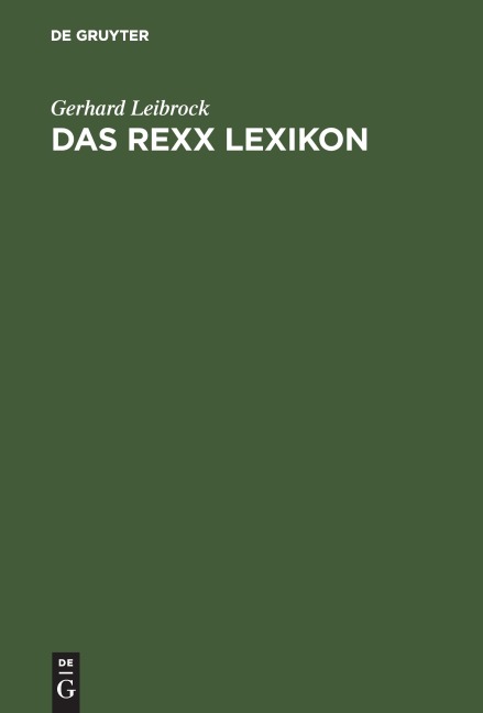 Das REXX Lexikon - Gerhard Leibrock