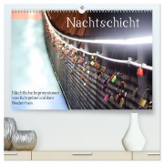 Cover-Bild zum Titel 'Nachtschicht - Nächtliche Impressionen vom Ruhrgebiet und dem Niederrhein (hochwertiger Premium Wandkalender 2026 DIN A2 quer), Kunstdruck in Hochglanz' von 'Christine Daus'