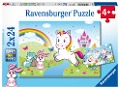 Märchenhaftes Einhorn - Puzzle mit 2X24 Teilen - 