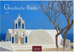 Cover-Bild zum Titel 'Griechische Inseln Kalender 2027 - Wandkalender | Fotokalender Griechenland 35x50cm - Faszinierende Bilder mit ikonischen Motiven Meer, Strand, Sonne' von ''
