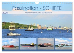 Cover-Bild zum Titel 'Faszination - SCHIFFE (Wandkalender 2026 DIN A4 quer), CALVENDO Monatskalender' von 'Günther Klünder'