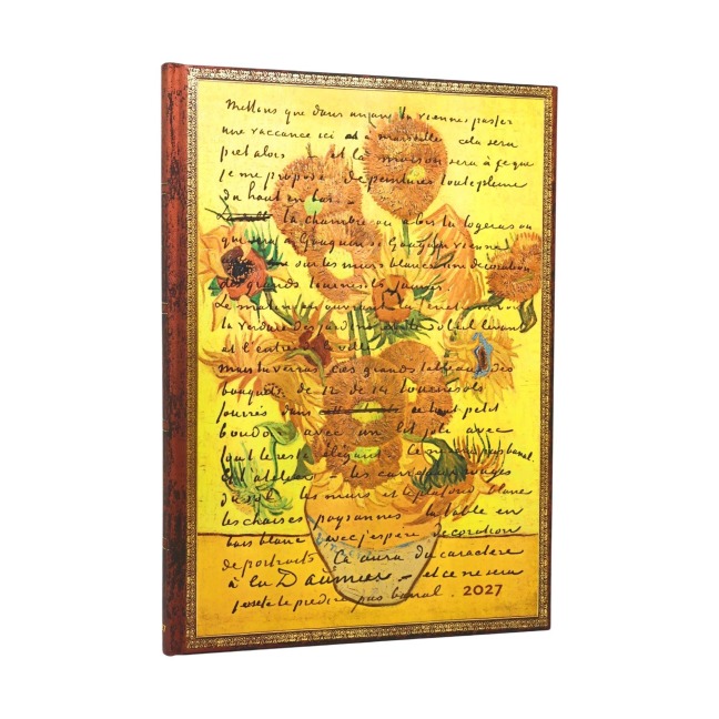 12-Monatskalender 2027 Van Gogh, Sonnenblumen Grande Vertikal - 