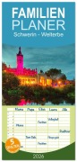 Cover-Bild zum Titel 'Familienplaner 2026 - Schwerin - Welterbe mit 5 Spalten (Wandkalender, 21 x 45 cm) CALVENDO' von 'Reinhard Balzerek'